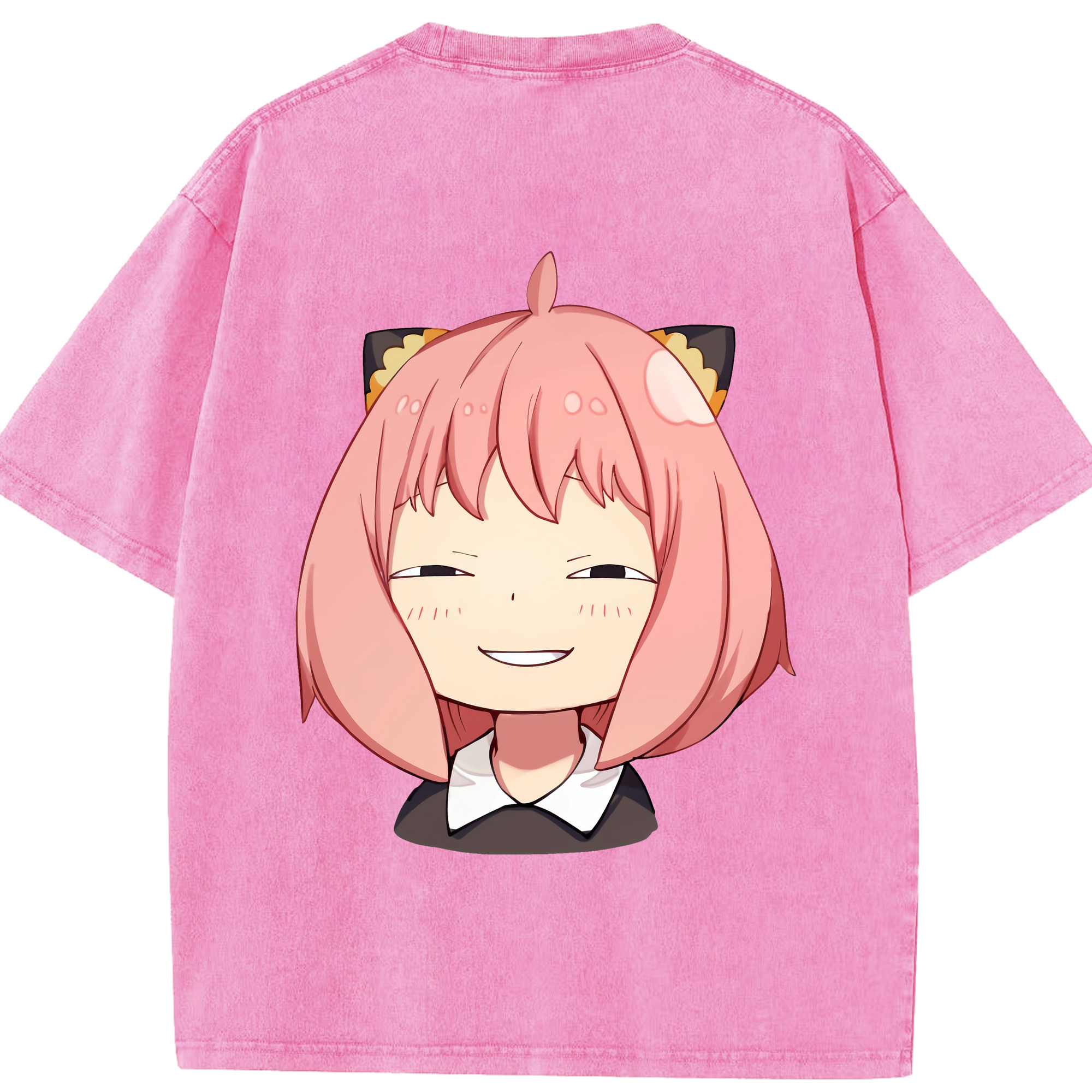 （画像用） SPY×FAMILY间谍家家酒 綿100% ヴィンテージ風 半袖Tシャツ（背面プリント）